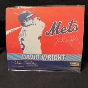 New York Mets David Wright Madame Tussauds Facsimile Autograph Mousepad. New!
